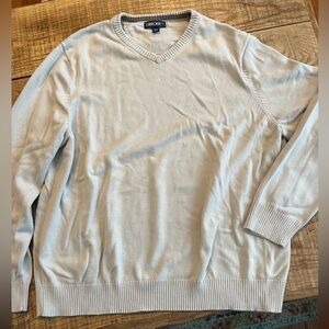 Cherokee cotton v neck sweater, XXL